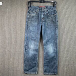 Levis 514 Youth Size 12 (26x26.5) Regular Slim Straight Dark Wash Denim Jeans